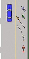 vergr&ouml;&szlig;ern: Parken einer Motorradgruppe